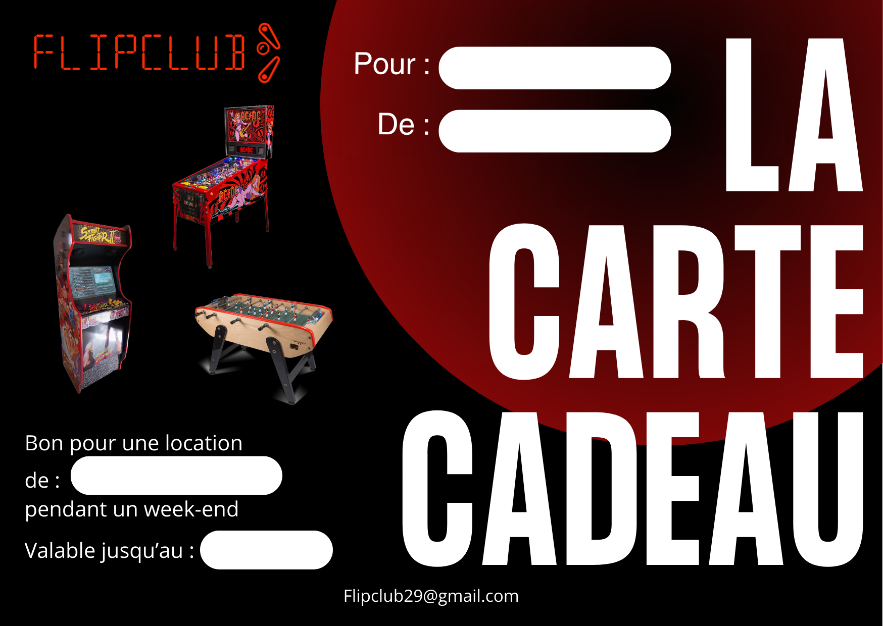 Carte cadeau flipclub29